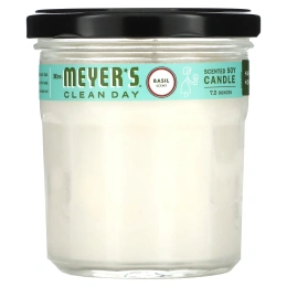 Mrs. Meyers Clean Day, Ароматическая соевая свеча, аромат базилика, 7.2 унций