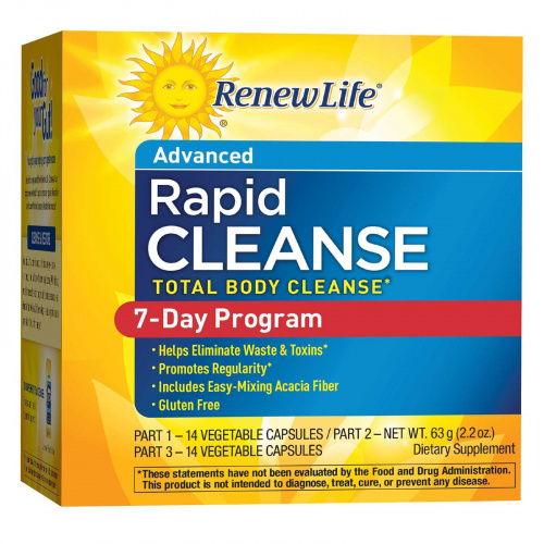 Renew Life, Advanced, Rapid Cleanse, 7-Day Program, 3-Part Program