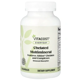 Vitacost, Everyday, хелатный комплекс минералов, 120 капсул
