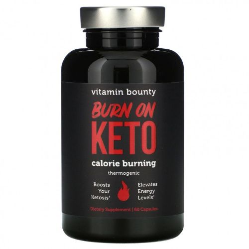 Vitamin Bounty, Burn On Keto, Calorie Burning Thermogenic, 60 Capsules