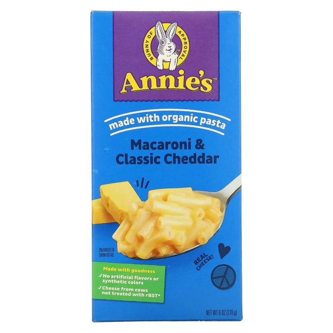 Annie's Homegrown, Макароны с сыром, 6 унций (170 г)