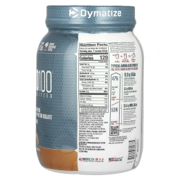 Dymatize, ISO100, гидролизованный, 100% изолят сывороточного протеина, со вкусом шоколада и арахисового масла, 650 г (1,43 фунта)