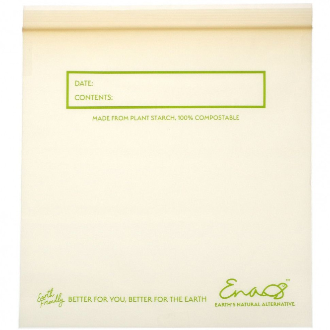 Earth's Natural Alternative, Компостируемые повторно закрывающиеся пакеты, квартовый пакет, 40 штук