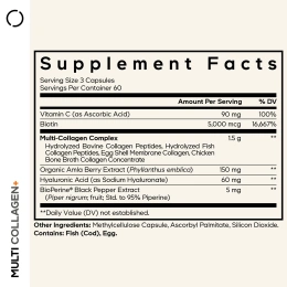 Codeage, Multi Collagen+, 180 растительных капсул