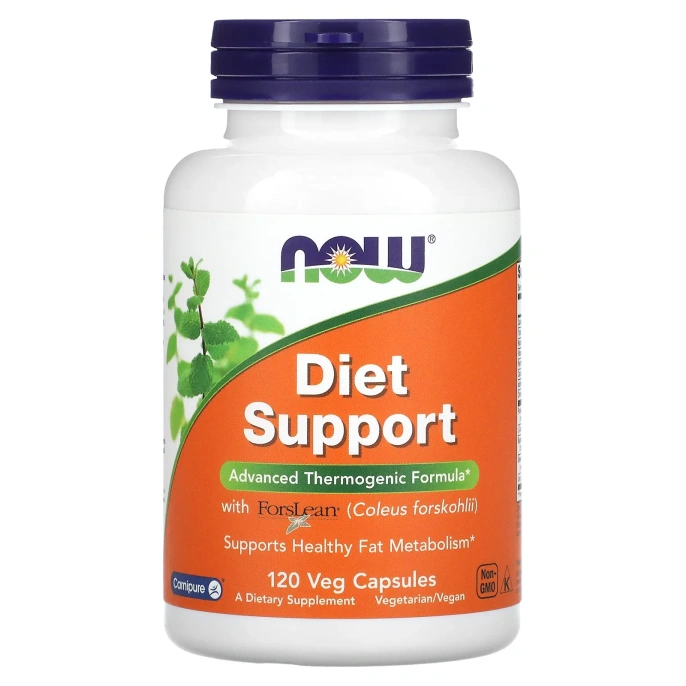 Now Foods, Диетическая поддержка, 120 растительных капсул