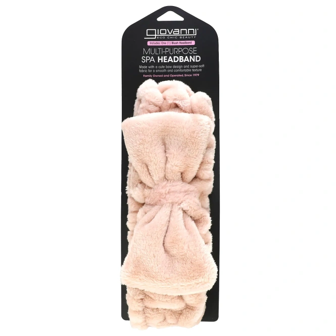 Giovanni, универсальная повязка для волос для спа-салона, румяна, 1 шт.