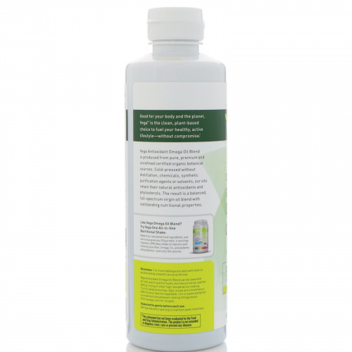 Vega, Органическая антиоксидантная смесь масел с омега-кислотами Organic Antioxidant Omega Oil Blend, 500 мл
