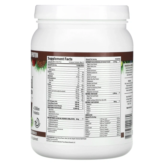 Macrolife Naturals, Macro Meal Ultimate Superfood Шоколад 23,8 унции