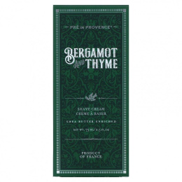 European Soaps, Крем для бритья, бергамот и чабрец, 75 мл (2,5 жидк. Унции)