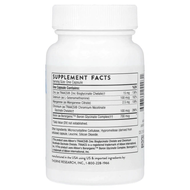 Thorne Research, Микроэлементы, 90 капсул
