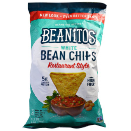 Beanitos, Чипсы из белой фасоли, ресторанный стиль, 6 oz (170 г)