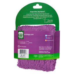 ECOBAGS, Коллекция для рынка, авоська, длинная ручка 22 дюйма, малина, 1 сумка