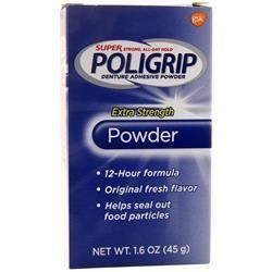 Poligrip, Super Poligrip Адгезивный порошок для зубных протезов повышенной прочности 1,6 унции