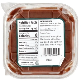 Eden Foods, паста умэбоси, пюре из маринованной японской сливы умэ, 200 г (7 унций)