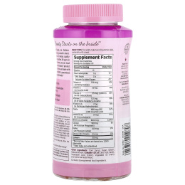 Nature's Bounty, Optimal Solutions®, мультивитаминные жевательные мармеладки для женщин, малина, 140 жевательных таблеток