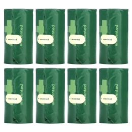 Earth Rated, пакеты для уборки за собаками, без запаха, 120 пакетов, 8 запасных рулонов