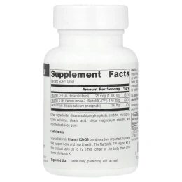 Source Naturals, Витамин K2 + D3, 30 таблеток