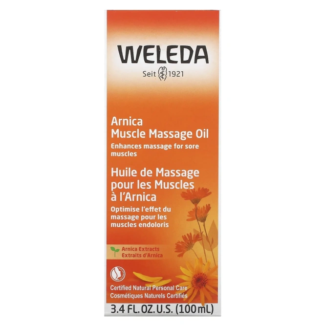 Weleda, Массажное масло, экстракт арники, 3.4 ж. унц. (100 мл)