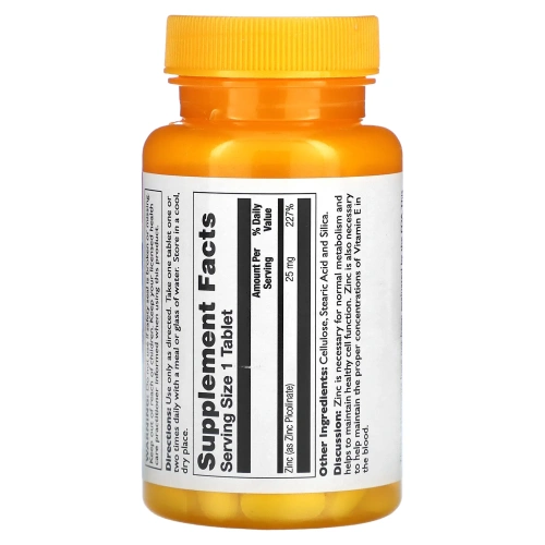 Thompson, Пиколинат цинка, 25 мг, 60 таблеток