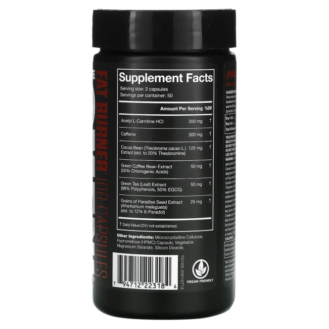 JNX Sports, The Omen! Сжигатель жира 100 капсул