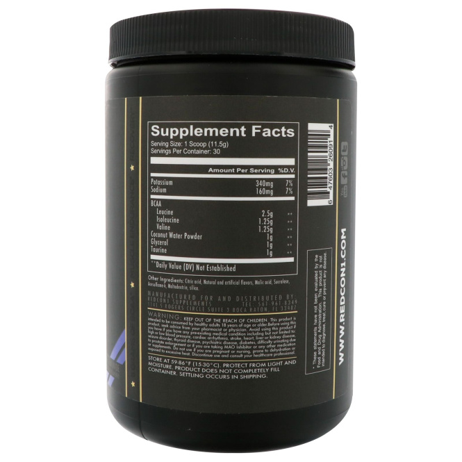 Redcon1, Разрыв, аминокислоты, синий лимонад, 345 г