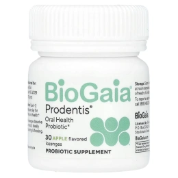 BioGaia, Prodentis®, пробиотик для здоровья полости рта, яблоко, 30 пастилок