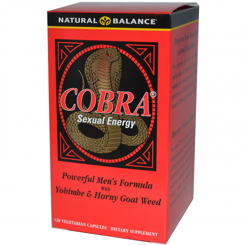Natural Balance, Сексуальная энергия Cobra, 120 растительных капсул