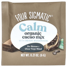 Four Sigmatic, Calm, смесь для приготовления какао с грибами рейши, 10 пакетиков по 6 г (0,21 унции)