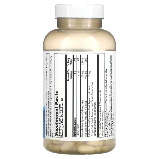 KAL, таурат магния плюс, 400 мг, 180 таблеток