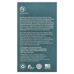 Dr. Jacobs Naturals, Отшелушивающее кастильское мыло с люфой, мохито с мятой и огурцом, 142 г (5 унций)