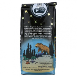 Raven's Brew Coffee, Grin & Bear It, Bruin Blend, цельные бобы, полное городское жаркое, 12 унций (340 г)