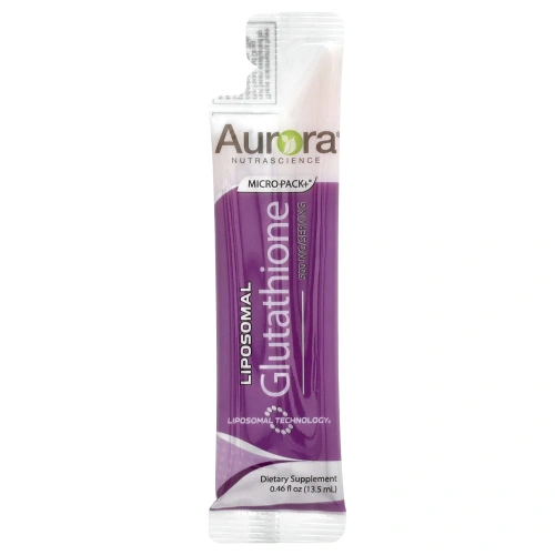 Aurora Nutrascience, Micro-Pack+, липосомальный глутатион, 500 мг, 30 порционных пакетиков с жидкостью, 13,5 мл (0,46 жидк. унции) каждый