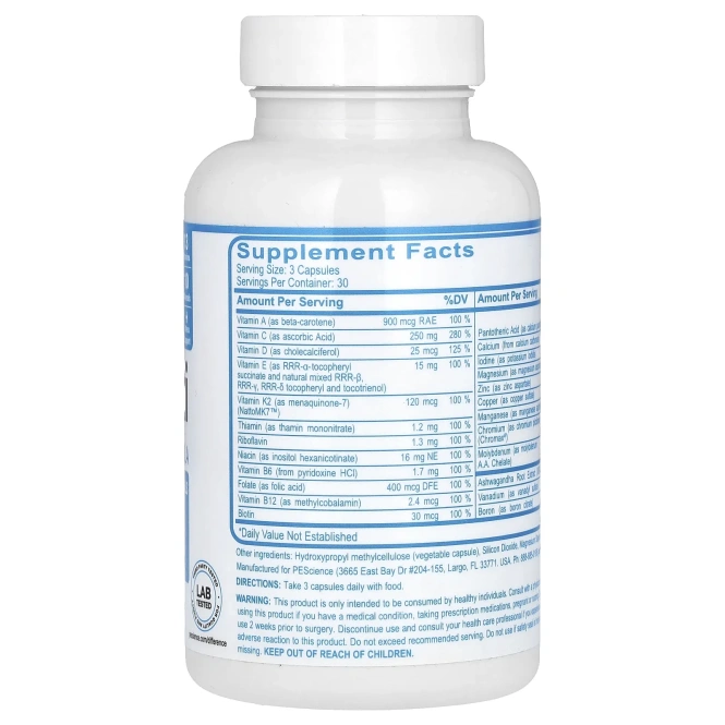 PEScience, TruMulti, формула для мужчин`` 90 капсул