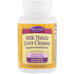 Nature's Secret, Расторопша пятнистая для очищения печени, 60 таблеток