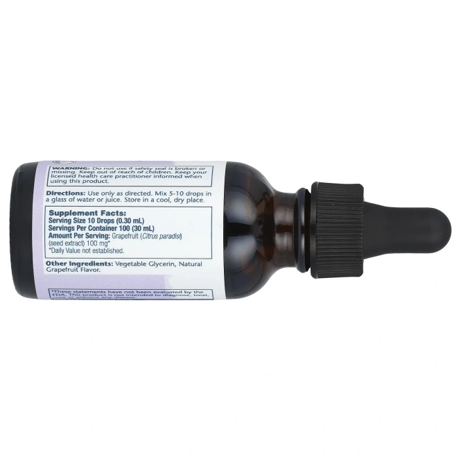 Solaray, Экстракт семян грейпфрута, 100 мг, 1 ж. унц. (30 мл)