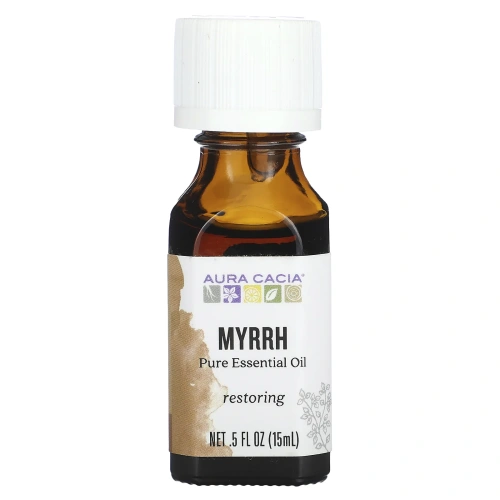 Aura Cacia, Pure Essential Oil, Myrrh, .5 fl oz (15 ml)