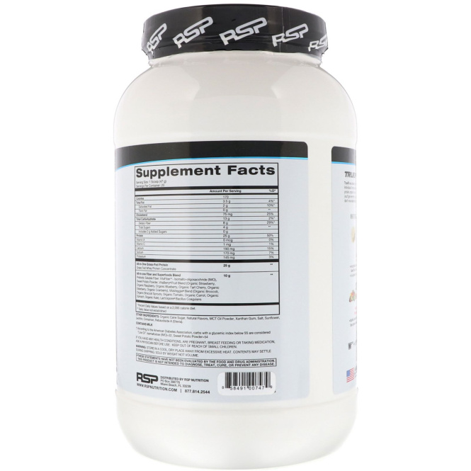 RSP Nutrition, Truefit, Grass-fed Protein Shake, Cinnamon Churro, 2 lbs (940 g)