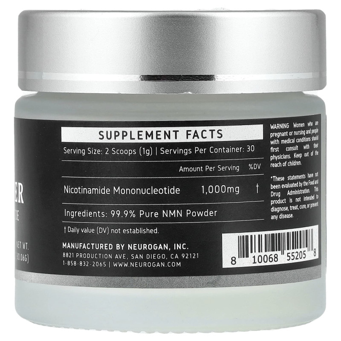 Neurogan Health, NMN, порошок, 30,06 г (1,06 унции)