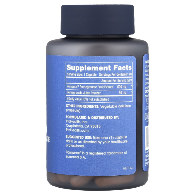 ProHealth Longevity, Гранат полного спектра, 60 капсул