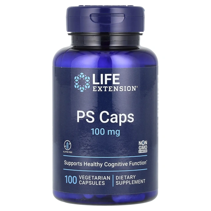 Life Extension, PS в капсулах, 100 мг, 100 вегетарианских капсул