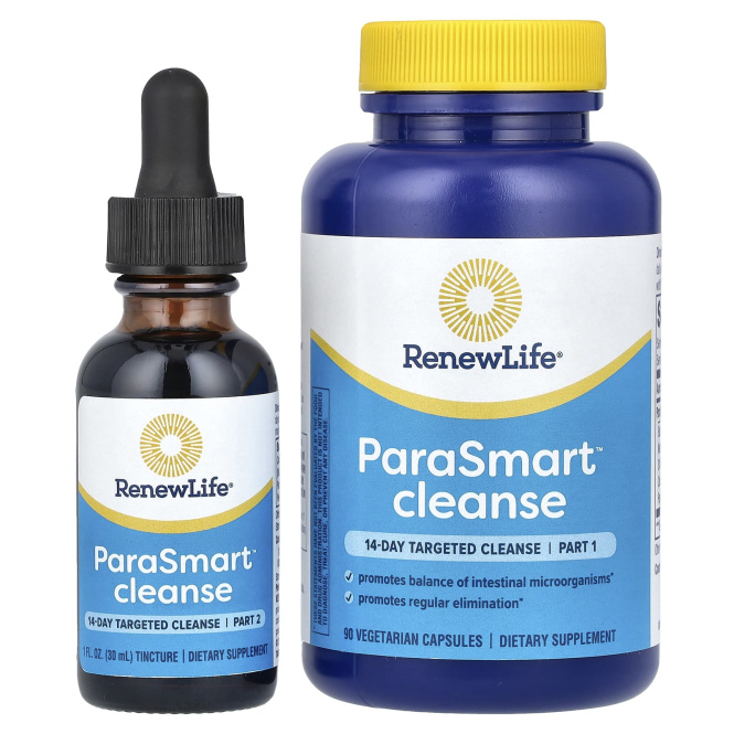 Renew Life, ParaSmart Cleanse, средство для очищения организма за 14 дней, 2 части