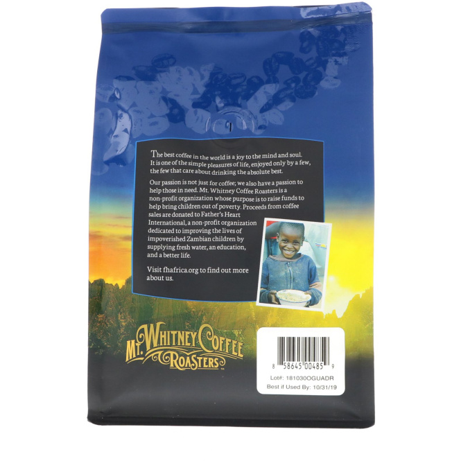 Mt. Whitney Coffee Roasters, Organic Guatemala Adiesto, Medium Roast Ground Coffee, 12 oz (340 g)