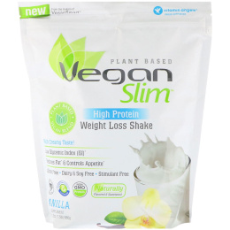 VeganSmart, Vegan Slim, с высоким содержанием белка, коктейль для похудения, ваниль, 24,2 унции (686 г)