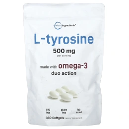 Micro Ingredients, L-тирозин, 360 капсул