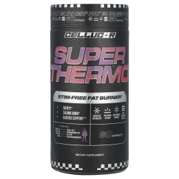 C4 / Cellucor, Super Thermo ™, сжигатель жира без стимуляторов, 60 капсул