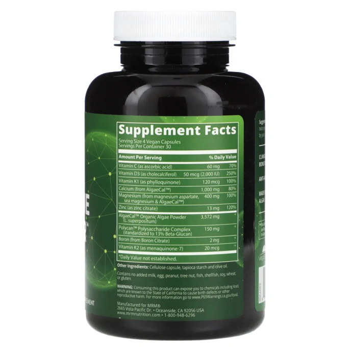 MRM, Веганский максимизатор для костей, 120 вегетарианских капсул