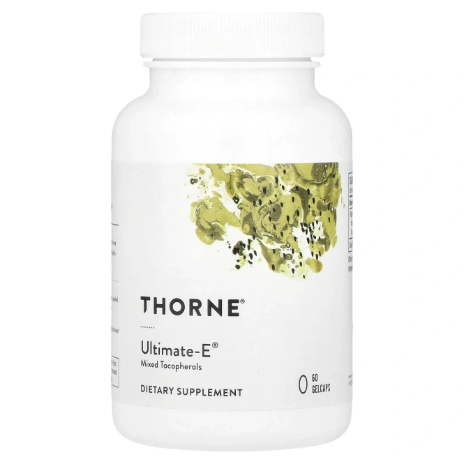 Thorne Research, Ultimate-E, 60 гелевых капсул