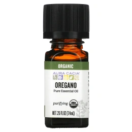 Aura Cacia, Organic, орегано, 0,25 жидкой унции (7,4 мл)