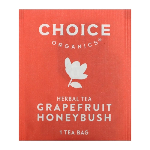 Choice Organic Teas, Herbal Tea, грейпфрут и ханибуш, без кофеина, 16 чайных пакетиков, 29 г (1,02 унции)