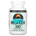 Source Naturals, Мега-GLA 300, 60 мягких капсул
